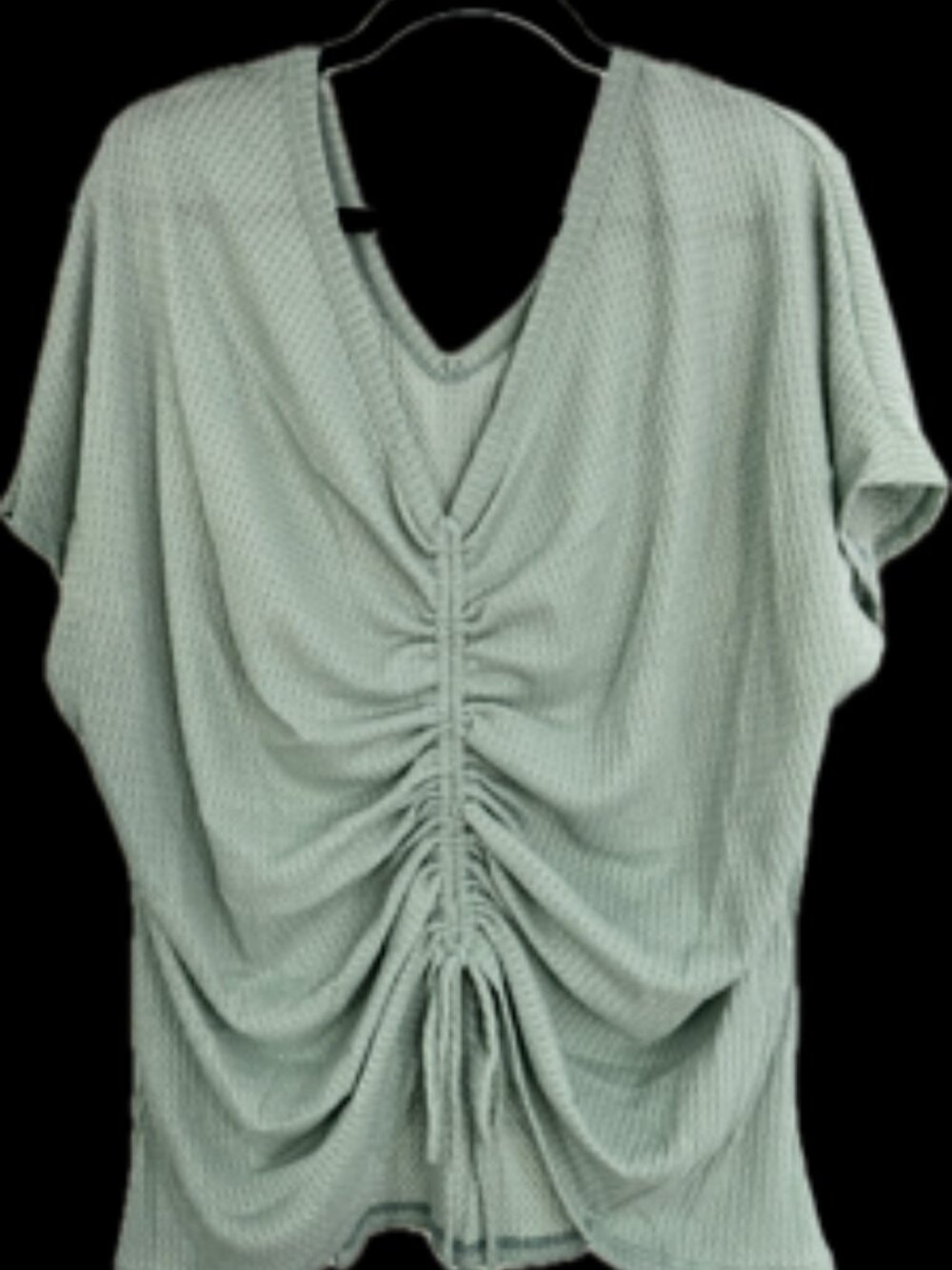 NWT Sage Green Ruched Blouse XL-XXL-XXXL